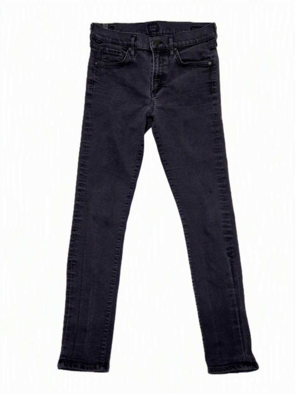 Citizens of Humanity Agnes 26 Faded Black Slim Straight Midrise Jean Denim - Picture 2 of 10